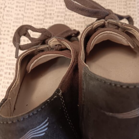 Dansko women's 'Olisa' canvas & silver foil floral accent lace-up sneakers sz 40 - Picture 7 of 14